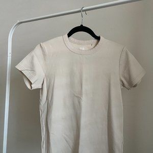 UNIQLO U Beige T-Shirt